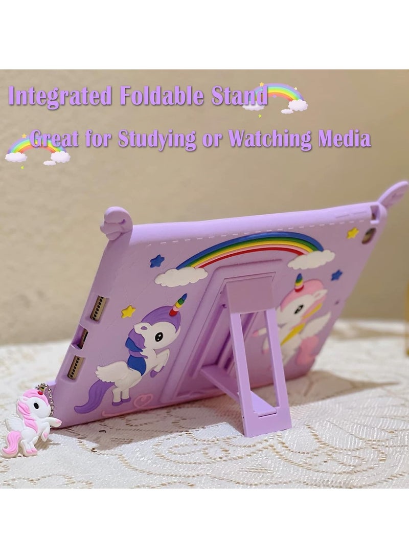 general Suitable for iPad 9th Generation/8th Generation/7th Generation (10.2 inch, 2021/2020/2019), Cute Cartoon Silicone Case with Stand and Shoulder Strap - Image 2