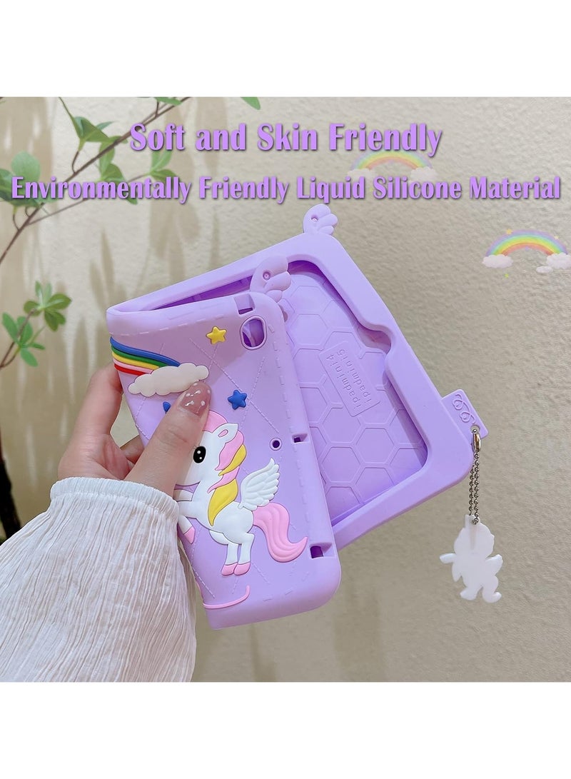 general Suitable for iPad 9th Generation/8th Generation/7th Generation (10.2 inch, 2021/2020/2019), Cute Cartoon Silicone Case with Stand and Shoulder Strap - Image 3