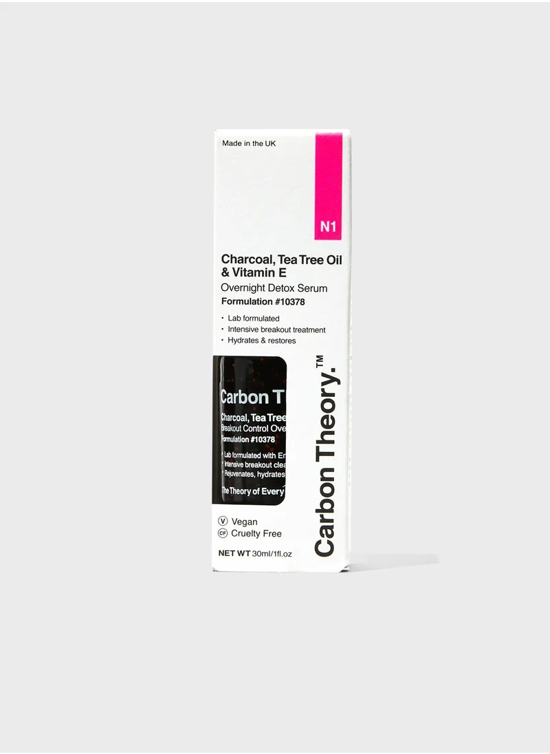 Carbon Theory Charcoal, Tea Tree Oil & Vitamin E Overnight Detox Serum