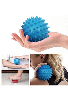 NIBEMINENT Massage Ball Deep Tissue and Relaxation Mobility Spiked for Myofascial Textured to Relieve Foot Pain 2 units  - Image 1