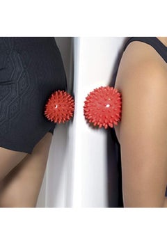 NIBEMINENT Massage Ball Deep Tissue and Relaxation Mobility Spiked for Myofascial Textured to Relieve Foot Pain 2 units  - Image 3