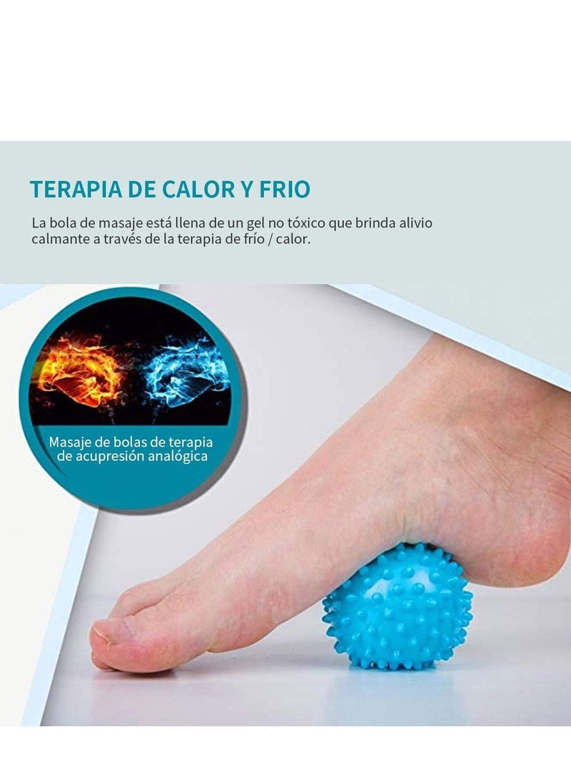 NIBEMINENT Massage Ball Deep Tissue and Relaxation Mobility Spiked for Myofascial Textured to Relieve Foot Pain 2 units - Image 2