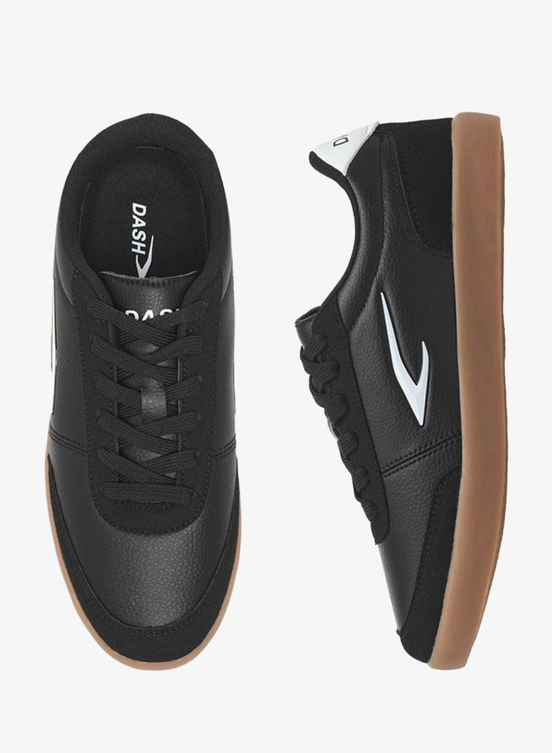 داش سنيكرز نسائي بتفاصيل شعار وإغلاق برباط - Image 3