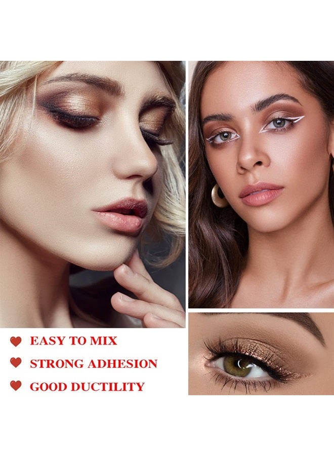 LZYLLS 12 Shades Nude Matte Eyeshadow Palette,Shimmer Naked Eyeshadow Palette,Eye Shadow Palette Natural Flash Waterproof Durable Smoked Professional Makeup Palette With Brush(Matte) - Image 3