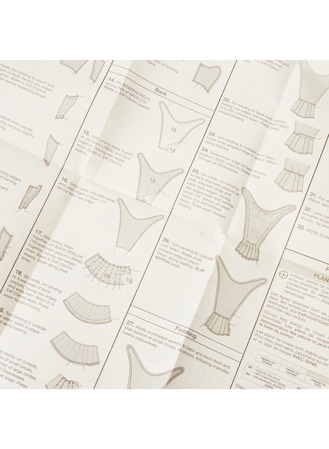 BUTTERICK PATTERNS B4669 Misses' Corset, Size AA (6-8-10-12) - Image 3