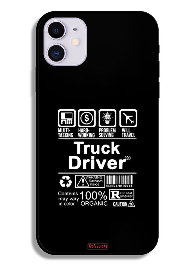 Tolwak Apple iPhone 12 mini Protective Case Truck Driver Sticker - Image 2