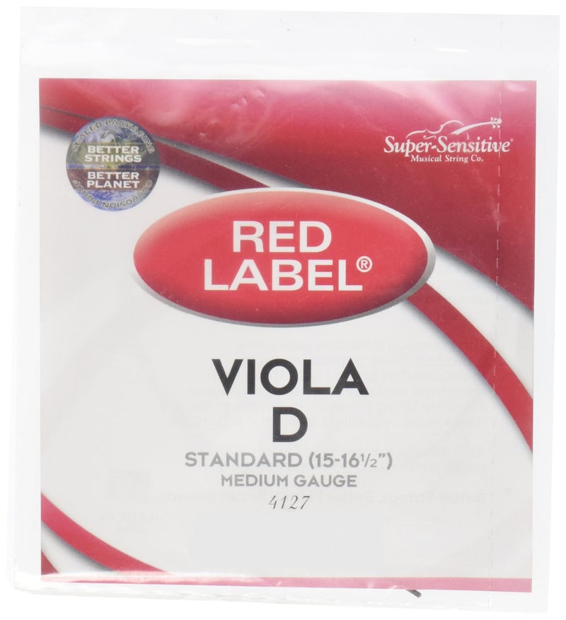 Super Sensitive Red Label 4127 Viola D String, Standard - Image 4