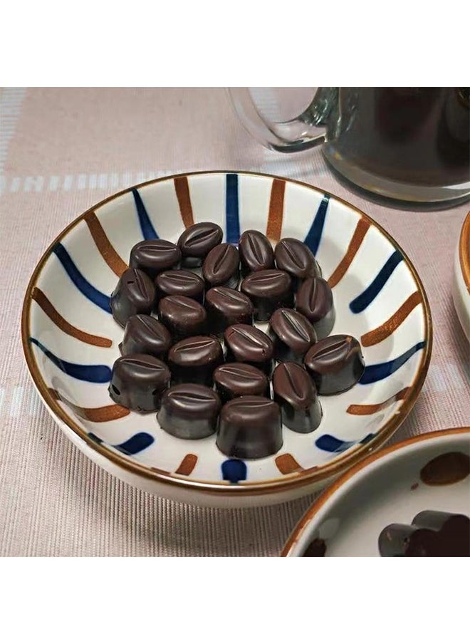 Lemon 2 PCS Mini Coffee Bean Molds,  with a Dropper, Coffee Silicone Mold for Making Small Jelly Bean Hard Candy Gummy Frozen Turmeric Golden Past  - Image 5