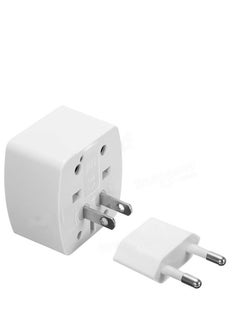 LDNIO Z4 Universal Plug Adapter ABS VO With UK/EU/US/AU Pin & 2 Universal Socket (6A) - White  - Image 2