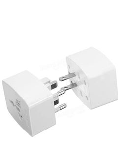 LDNIO Z4 Universal Plug Adapter ABS VO With UK/EU/US/AU Pin & 2 Universal Socket (6A) - White  - Image 3