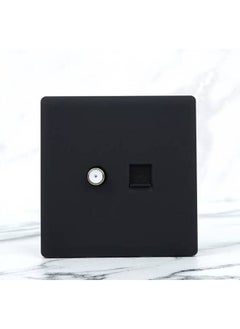 Black electrical switch, computer socket, with a satellite outlet. - pzsku/Z82177EB1AFAE690040CCZ/45/_/1681674811/70f7bd52-b5ec-4114-b968-6032d268c8f2