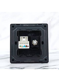 Black electrical switch, computer socket, with a satellite outlet. - pzsku/Z82177EB1AFAE690040CCZ/45/_/1681674812/214cdbff-8be2-47f6-b972-f41ab3d20505