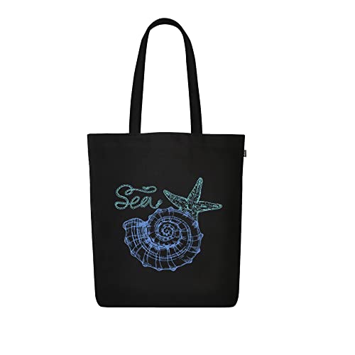 EcoRight Eco Right Canvas Tote Bags for Women with Zip, College Bag for Girls, 100% Organic Cotton Tote Bag for Shopping, Travel & beach bags for women (Sea Shell - Natural-N) - Image 1