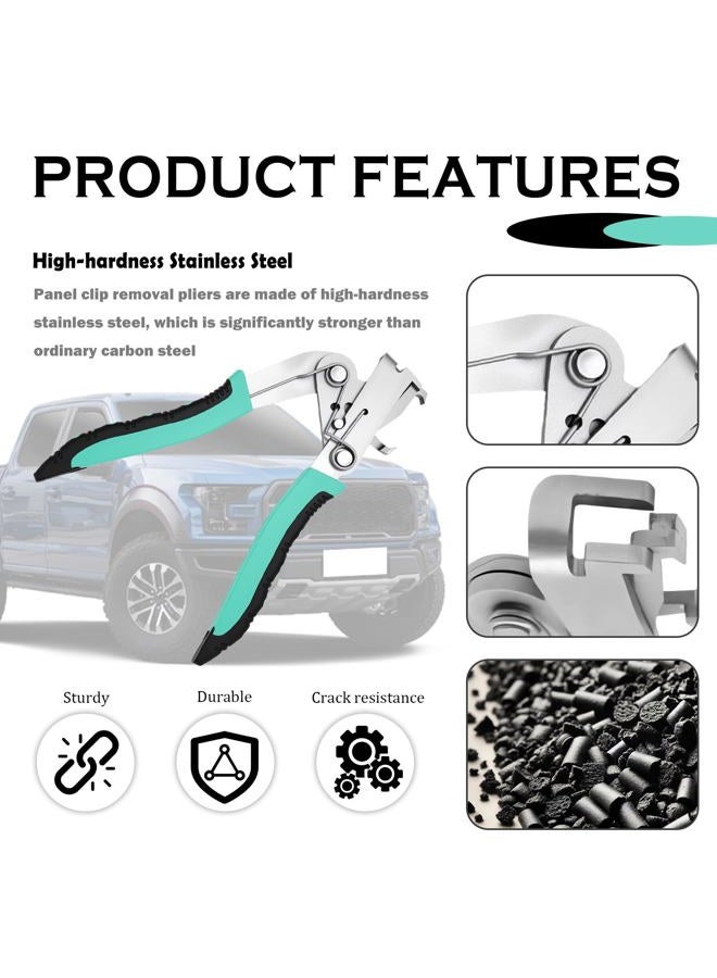 YGDMD 2025 New Car Clip Pliers/Disassembly Tools,Car Clip Remover Tool with Anti-Slip Grip,Multi-Functional Automotive Panel Clips Pliers for Cars Door Panel Dashboard Interior Trim - Image 3