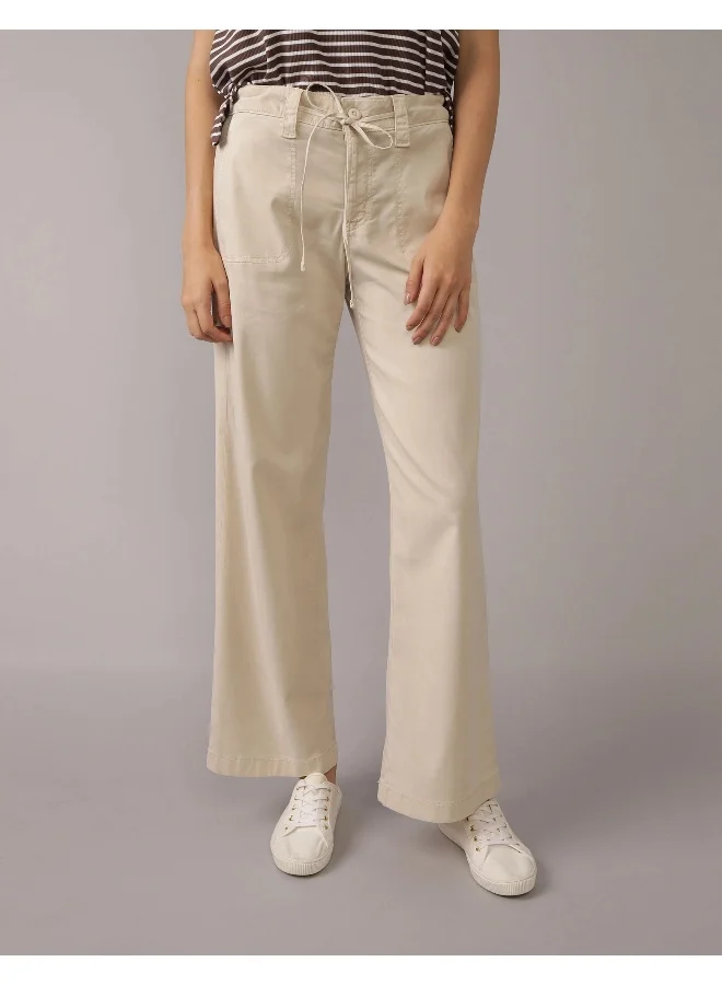 امريكان ايجل AE Dreamy Drape Stretch High-Waisted Stovepipe Crop Pant