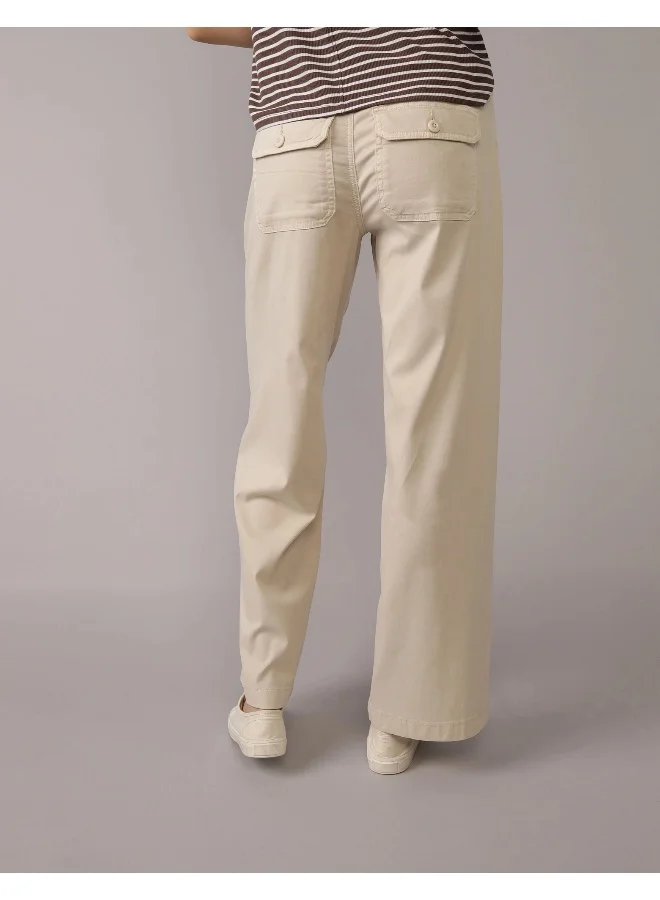 امريكان ايجل AE Dreamy Drape Stretch High-Waisted Stovepipe Crop Pant