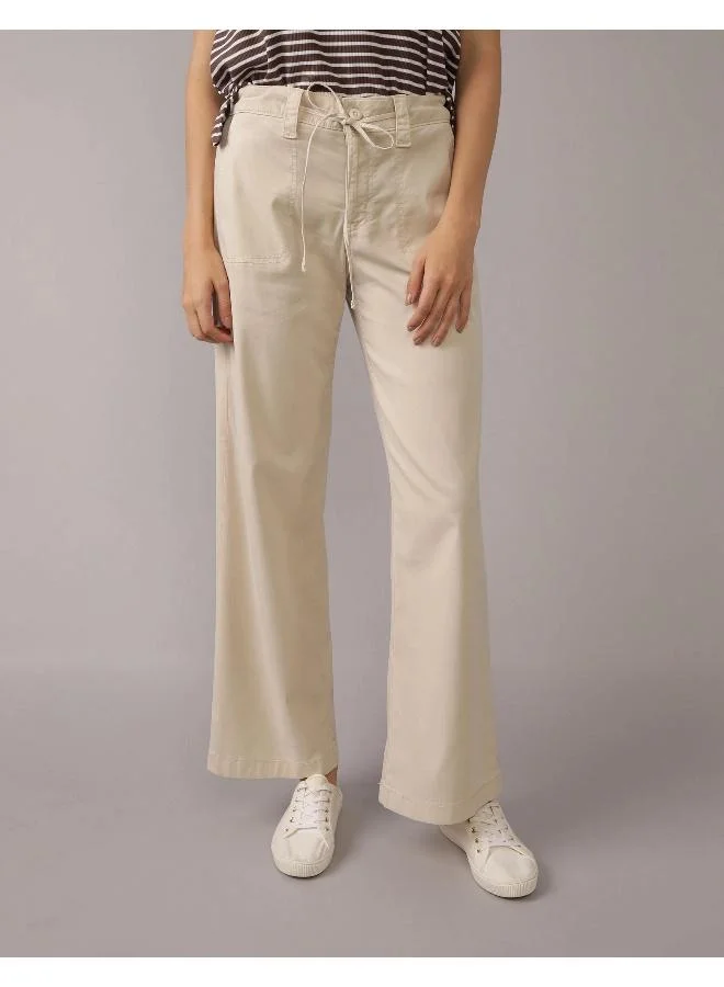 امريكان ايجل AE Dreamy Drape Stretch High-Waisted Stovepipe Crop Pant