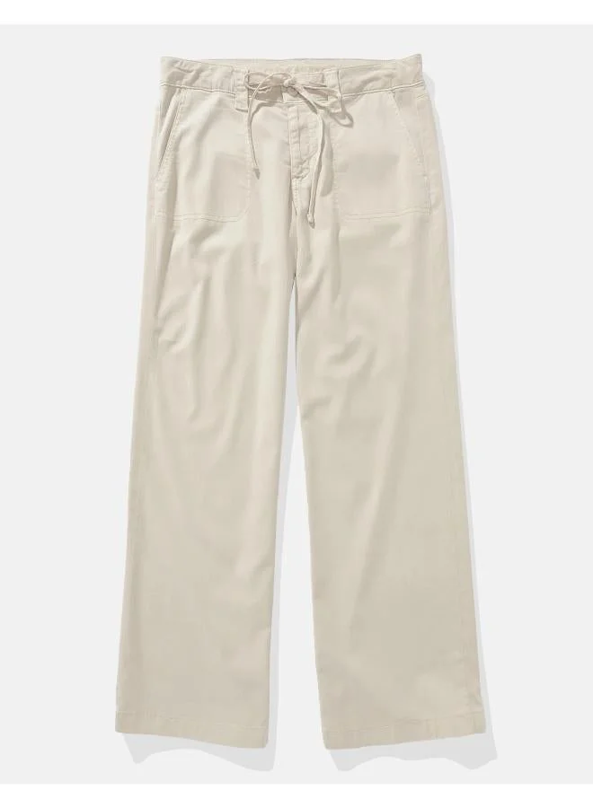 American Eagle AE Dreamy Drape Stretch High-Waisted Stovepipe Crop Pant