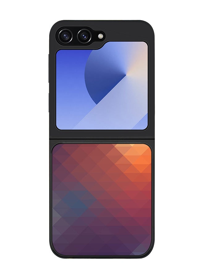 Stylizedd Rugged Black edge case for Samsung Galaxy Z Flip7 FE, Slim fit Soft Case Flexible Rubber Edges Anti Drop TPU Gel Thin Cover -  Copper Prism - Image 1