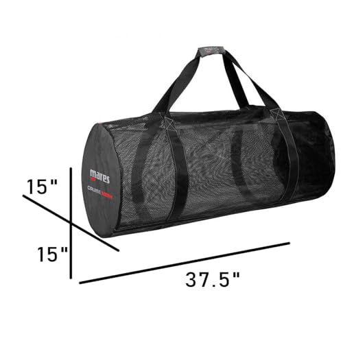 Mares Cruise Mesh Scuba Diving Gear Compact Self-Draining Foldable Travel Duffel-Style Bag, 37.5x15x15 - Image 3