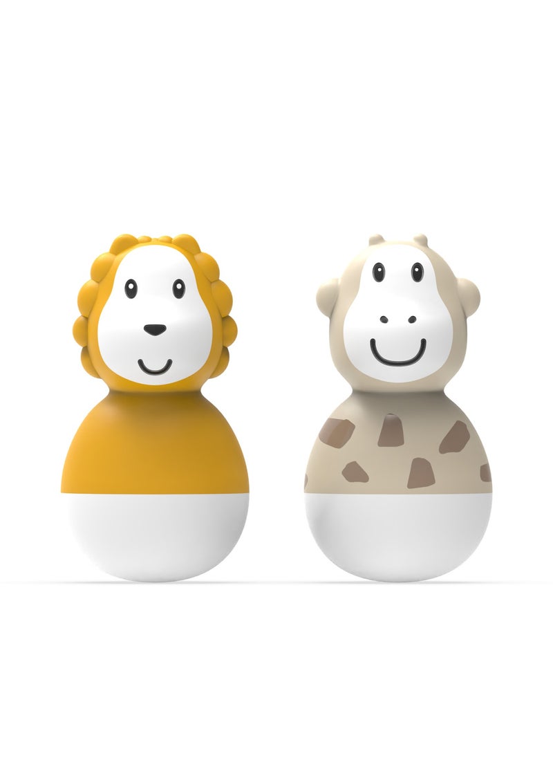 MATCHSTICK MONKEY - Bathtime Wobblers Lion & Giraffe - Image 1
