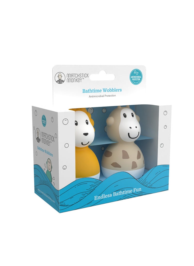 MATCHSTICK MONKEY - Bathtime Wobblers Lion & Giraffe - Image 1