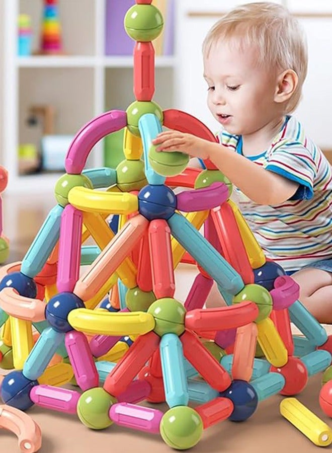 Magnetic Stick Magnetic Building Blocks for Kids: STEM Educational Learning Toys - Montessori Fun Indoor Preschool Activity Gifts for kids 3+ years - Image 1