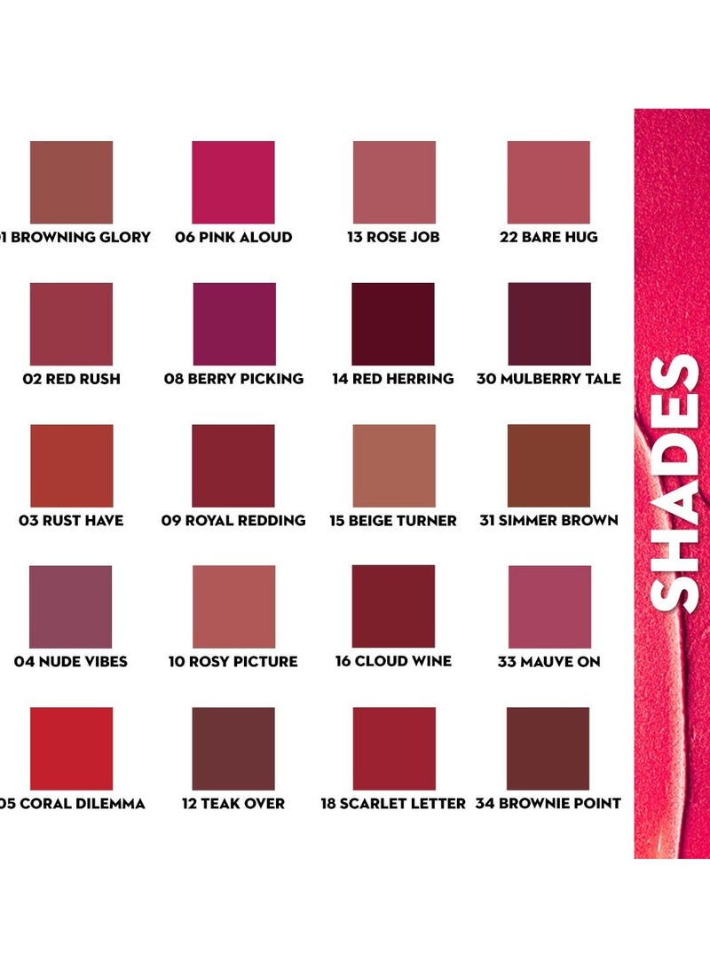 SUGAR Cosmetics  Longwear Matte Lipstick - 14 Red Herring 3.2 gms - Image 5
