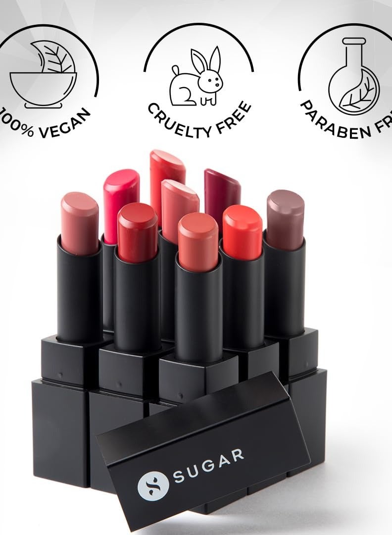 SUGAR Cosmetics  Longwear Matte Lipstick - 14 Red Herring 3.2 gms - Image 4