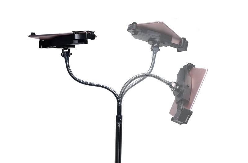 CTA Digital Gooseneck Floor Stand â€“ CTAâ€™s Compact, Adjustable Gooseneck with Swivel Casters for iPad 7th/ 8th/ 9th Gen 10.2â€, iPad Air 4, 12.9â€, Surface Pro, Zebra & Other 7-13â€ Tablets (PAD-CGS) - Image 4
