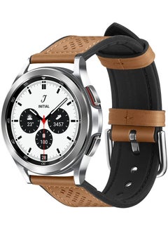 Spigen Retro Fit Band - 20mm - Brown for Samsung Galaxy Watch 5 PRO 45mm, Watch 5, Watch 4 (44mm/40mm), Watch 4 Classic (46mm/42mm), Active 1 and 2 Strap 