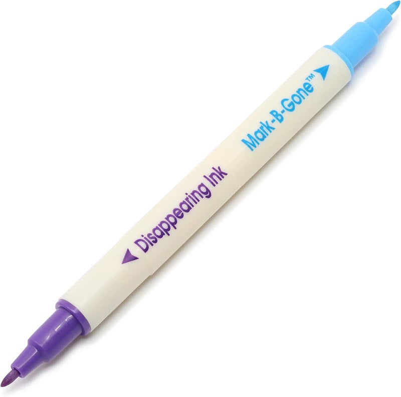 Dritz 673-60 Dual Purpose Marking Pen, Blue & Purple - Image 2
