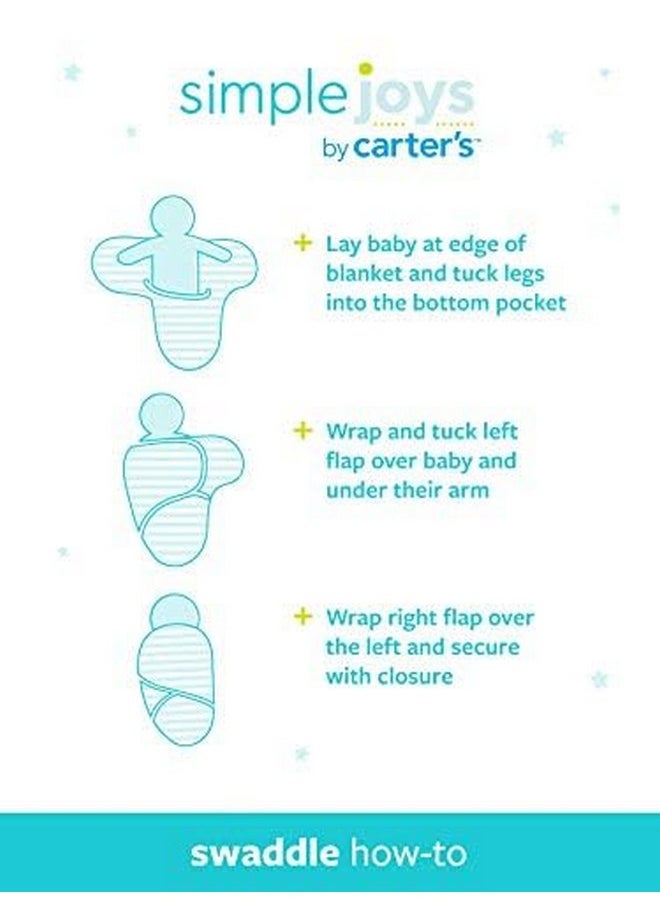 Simple Joys by Carter's - Simple Joys by Carter's Baby 2-Pack Swaddle Blankets - Image 1