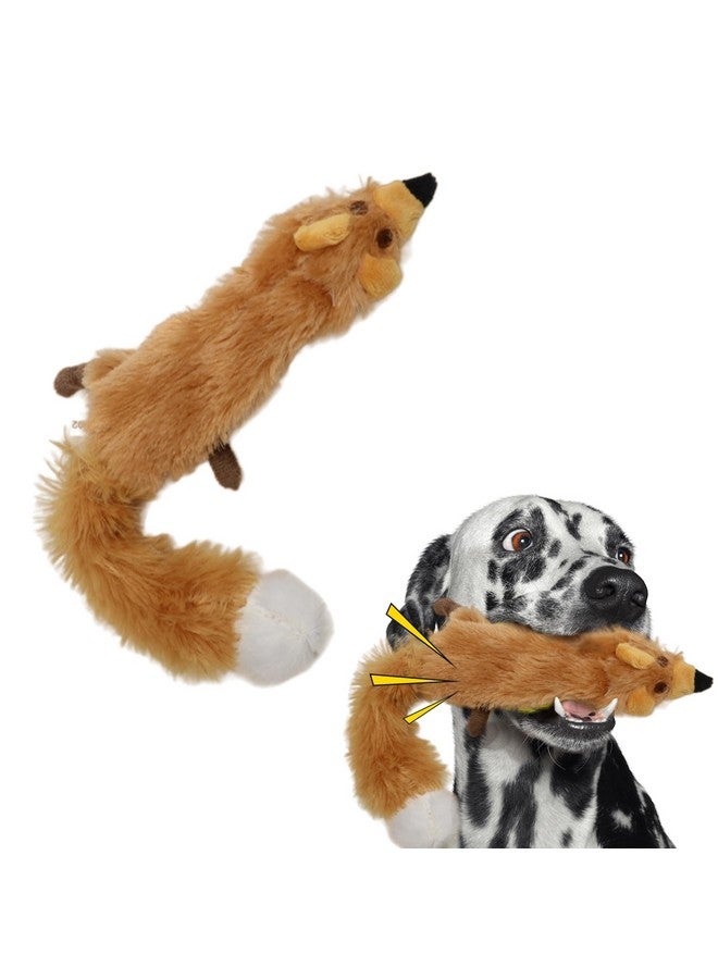 SPOT Mini Skinneeez Fox- Stuffless Dog Toy with Squeaker-No Stuffing Squeaky Dog and Puppy Toys, Unstuffed Chew Toy for Small & Medium Breeds, 1pc - Image 1