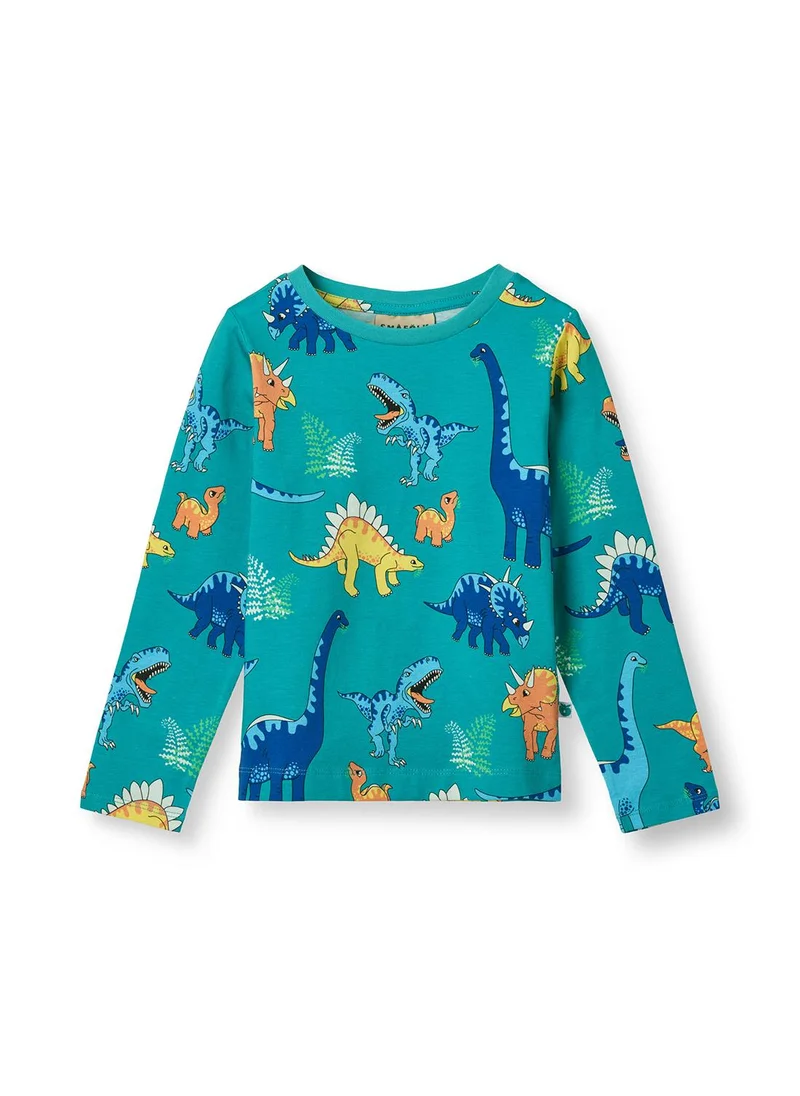 Småfolk Long-sleeved top with dinosaurs