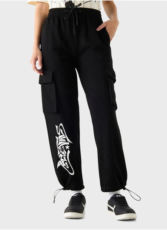 اس بي كاركترز The Celestials Prints Drawstring Pants