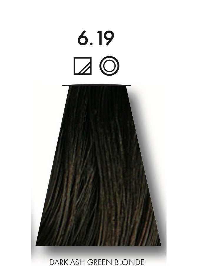 Keune 2 Packs Of Keune Tinta Color No. 6.19 Dark Ash Green Blonde With Solamer Silk Protein Hair Color - Paraben Free - Image 2