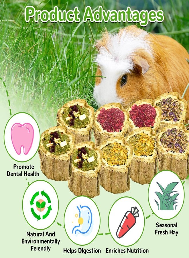 Tyotrbs 100g Rabbit Chew Toys for Bunny,4 Varieties Natural Papaya Wood Chew Treats with Organic Alfalfa Hay, Dried Carrot, Apple and Sweet Potato for Rabbits Guinea Pigs Hamsters Chinchillas Gerbils - Image 5