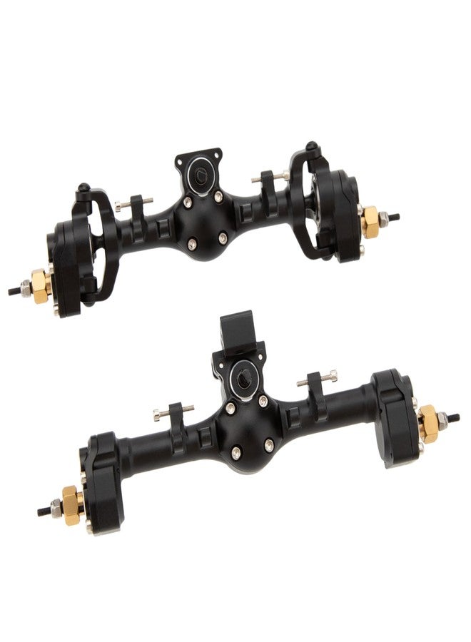 MEUS RACING محاور بوابة MEUS Racing +6.2mm SCX24 لسيارة الزحف Axial 1/24 SCX24 RC (أسود) - Image 5