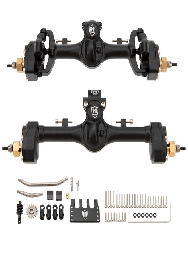 MEUS RACING محاور بوابة MEUS Racing +6.2mm SCX24 لسيارة الزحف Axial 1/24 SCX24 RC (أسود) - Image 1