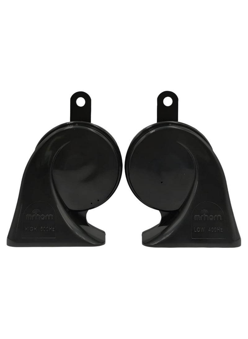 Power Horn – 12V Dual Tone Car Horn Set, Loud 115–118dB, 400Hz/500Hz Frequency, Waterproof, Durable, for Cars, Bikes, Trucks, and Motorcycles - Image 1
