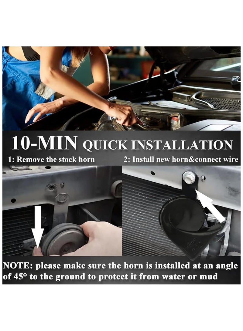 Power Horn – 12V Dual Tone Car Horn Set, Loud 115–118dB, 400Hz/500Hz Frequency, Waterproof, Durable, for Cars, Bikes, Trucks, and Motorcycles - Image 3