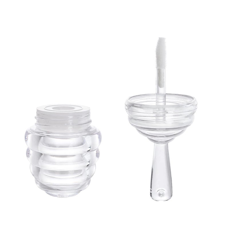DEAYOU DEAYOU 30 Pack Empty Lip Gloss Tubes with Wand, Honey Pots Shaped Refillable Plastic Lipgloss Containers, Clear Lipstick Brush Bottles for Women DIY Makeup, Lipgloss Making Kit, 0.2OZ/ 6ml  - Image 4