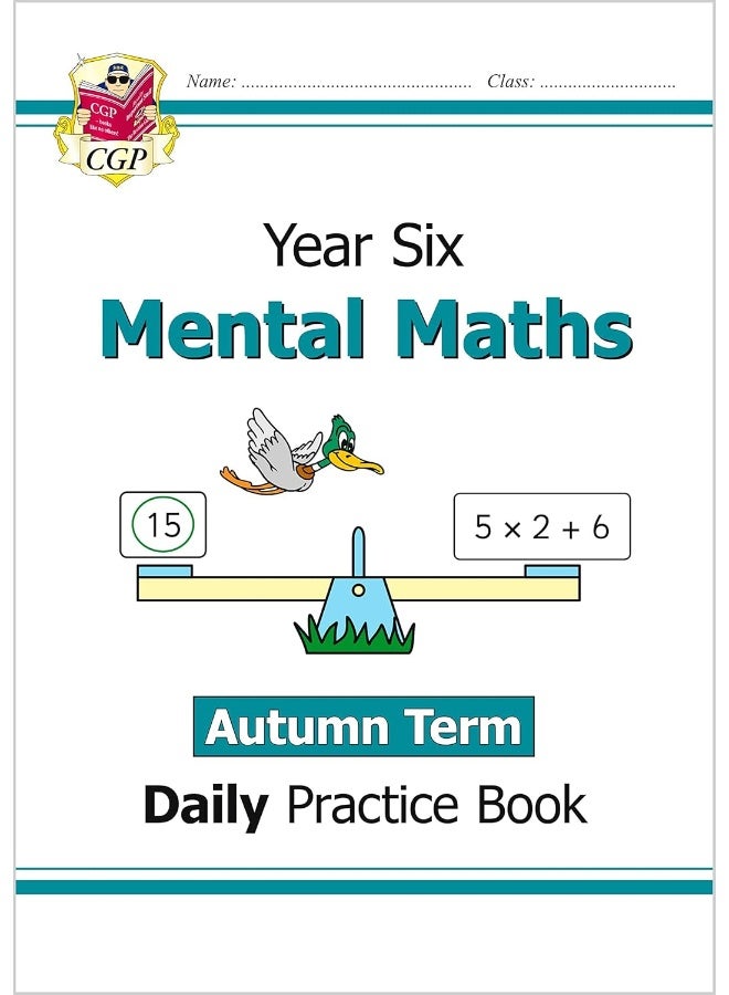 New Ks2 Mental Maths Daily Practice Book Year 6 Autumn Term By CGP Books Paperback - Image 1