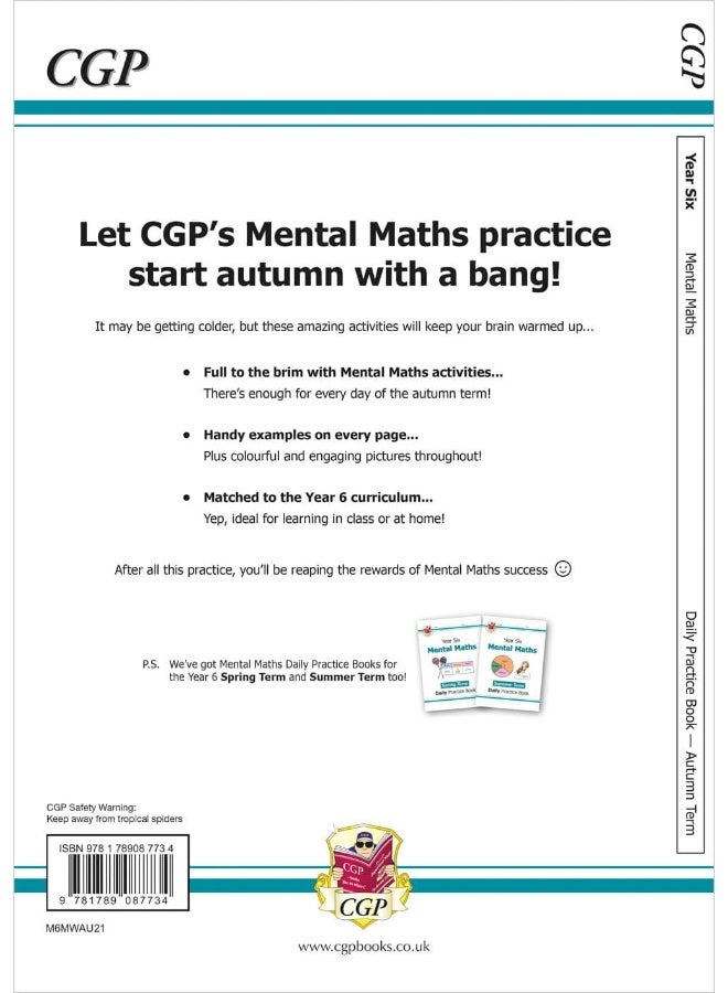 New Ks2 Mental Maths Daily Practice Book Year 6 Autumn Term By CGP Books Paperback - Image 2