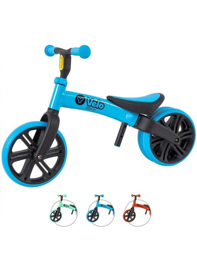 Yvolution Yvolution Y Velo Junior Toddler Balance Bike | 9 Inch Wheel No-Pedal Training Bike for Kids Age 18 Months to 3 Years (Blue).  - Image 1