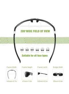 spa luxetique 3 Pack Sports Sunglasses for Men, Mens Sunglasses Protection for Cycling Fishing Driving  - Image 3