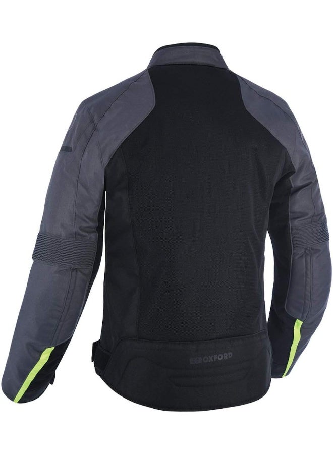 Oxford جاكيت دلتا 1.0 هوائي أسود/رمادي وفلور (XXL) - Image 2
