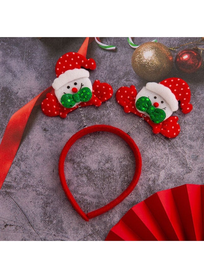 Santa Claus Hair Clip Christmas Hairpin Hair Accessories for Christmas Party Novelty for Parties and Costumes - Image 1