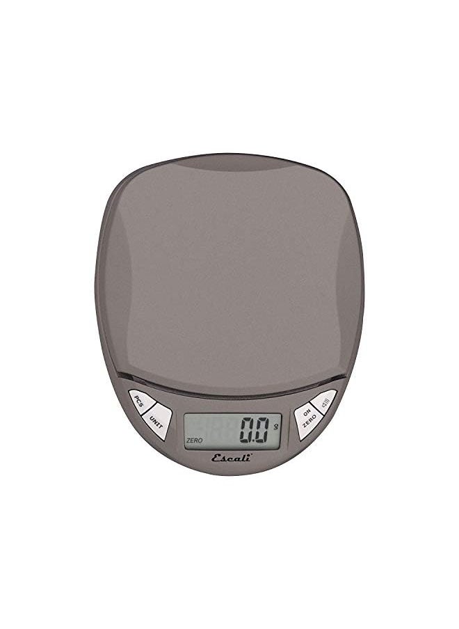 Escali - Pico PR500S Precision Kitchen Food Scale for Baking and Cooking, Lightweight and Durable Design, LCD Digital Display, Lifetime ltd. Warranty, Metallic Small - Image 1